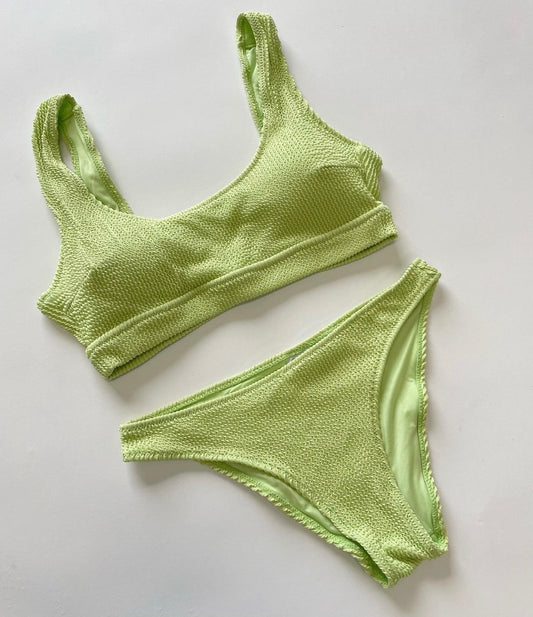 Lime Green Bikini - M