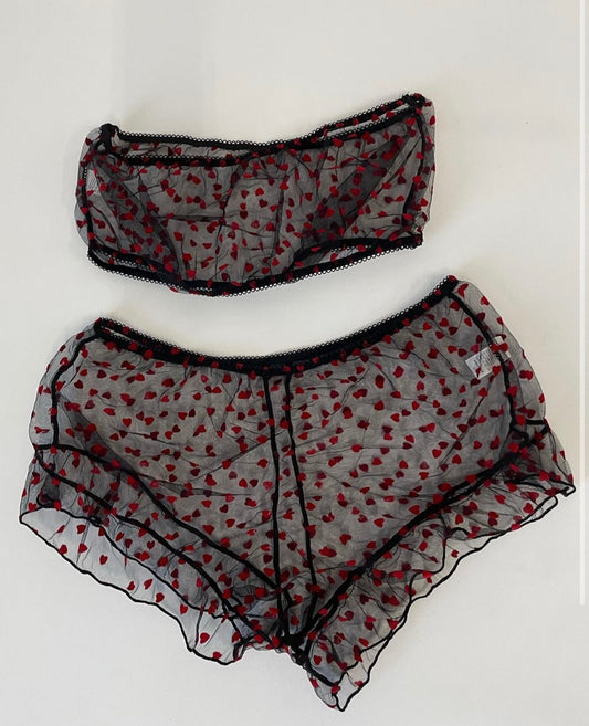 Heart Lingerie Set - S